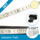 SET LED STD Flexband warmweiss + 50W Trafo + Controller