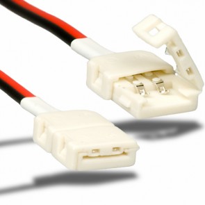 Flexband Clip-Kabelverbinder 2-polig Kunststoff weiss für Breite 8mm-32623