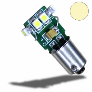 LED BA9S Leuchtmittel, 10-16V/DC, 6SMD, 0,5 Watt, warmweiß-32510