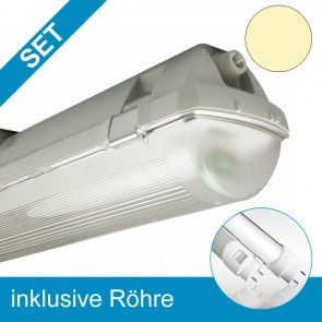 LED T8 Wannenleuchte, 2185 lm, 26 W, warmweiß, frosted-39349