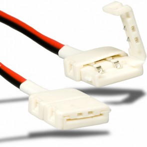 Flexband Clip-Kabelverbinder 2-polig, weiss für Breite 10mm-32624