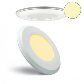 LED Einbauleuchte Panel Flach, rund, weiß, 4 Watt, warmweiß-35289