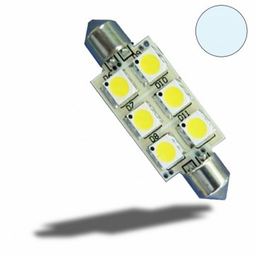 LED Soffitte 37mm 10-30V/DC, 6SMD, 1 Watt, Kaltweiß-32521
