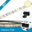 SET LED STD Flexband warmweiss + 24W Trafo + Controller