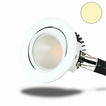 LED Einbaustrahler COB 68, weiß, 8W, rund, warmweiß-35011
