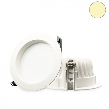 LED Einbaustrahler diffusor 10W, weiß, warmweiß, dimmbar-32639