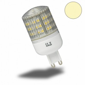 LED-STRAHLER, G9 48 SMD LEDS, warmweiss, mit Glas-31128
