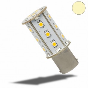 LED BA15D Leuchtmittel, 10-30V/DC, 18SMD, 2,4 Watt, warmweiss-35150