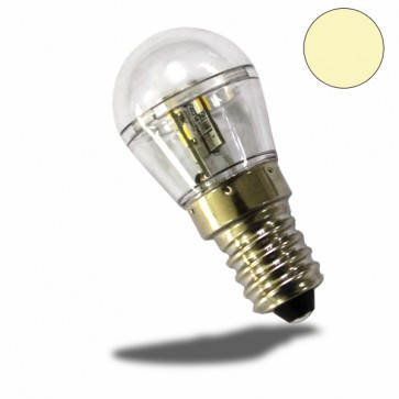 E14 LED Birne, 16SMD, 1 Watt, klar, warmweiss-32468