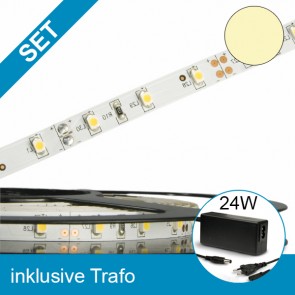 SET LED STD Flexband warmweiss + 24W Trafo-39246