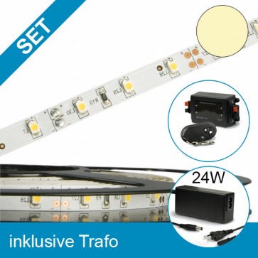 SET LED STD Flexband warmweiss + 24W Trafo + Controller-39284