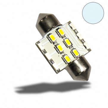 LED Soffitte 31mm 10-30V/DC, 6+6SMD, 0,7Watt, Kaltweiß-32527