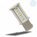 LED BA15d Leuchtmittel, 10-30V/DC, 18SMD, 2,4 Watt, kaltweiss