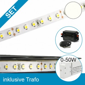 SET LED STD Flexband neutralweiss + 50W Trafo + Controller-39291