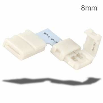 Flexband Clip-ECK-Verbinder 2-polig, weiss für Breite 8mm-32963