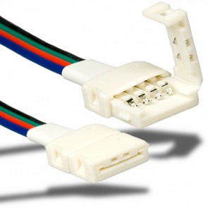 Flexband Clip-Kabelverbinder 4-polig Kunststoff weiss für Breite 10mm-32625