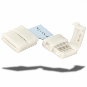 Flexband Clip-ECK-Verbinder 4-polig, weiss für Breite 10mm-32966