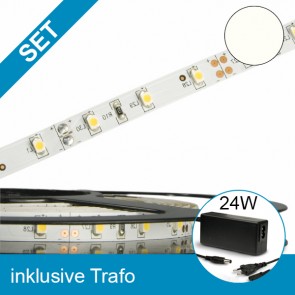 SET LED STD Flexband neutralweiss + 24W Trafo-39245