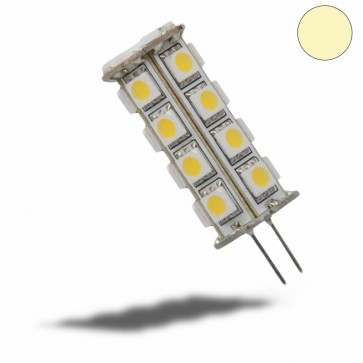 LED-Stiftsockellampe G,4 23SMD LEDs, 4,5W, warmweiss, rund-35251