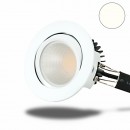 LED Einbaustrahler COB 68, weiß, 8W, rund, neutralweiß