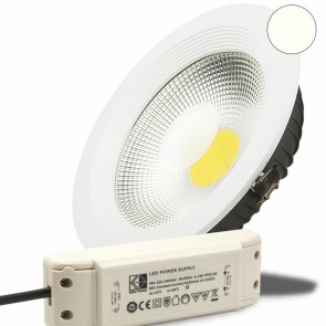 LED Einbaustrahler COB, 30W, weiß, neutralweiß-35002